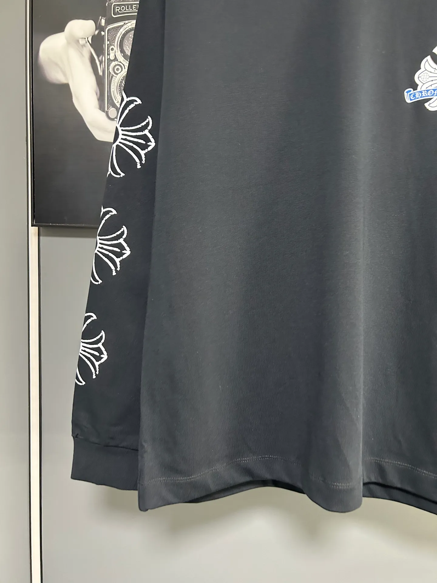 P230 2026 new (exclusive) Chrome Hearts autumn and winter limited edition heavyweight high-weight long-sleeved T-shirt, customized Dreamweaver Yayun ribbed cotton designer concept style Fabric: Heavy 380g Size: S M L XL Color: White Black